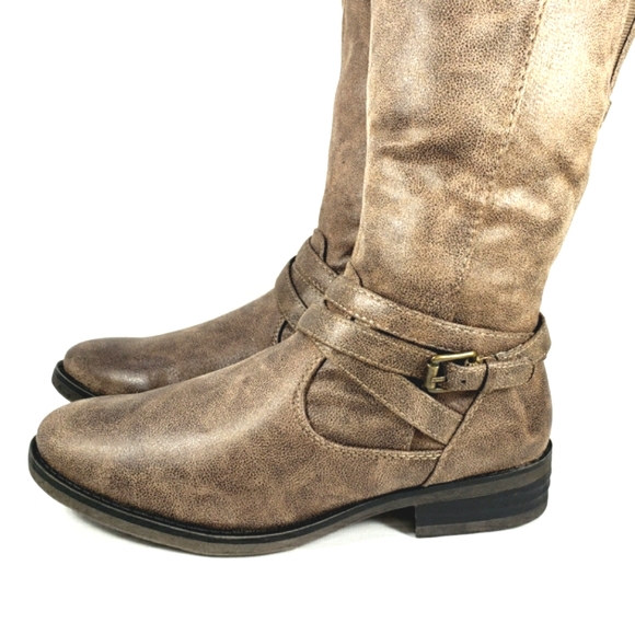 Bare Traps Alyssa Brown Faux Leather Riding Boots. Women's Size 7.5 M - Picture 7 of 15